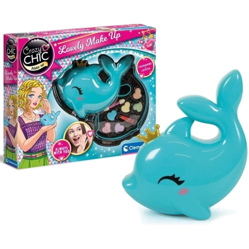 Набор детской косметики для макияжа Clementoni Lovely Make Up Dolphin серия Crazy Chic (8005125186303): Количество в упаковке 1