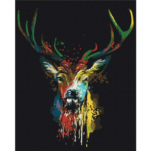 Картина по номерам Brushme Красочный олень 40x50 см (BS51379)