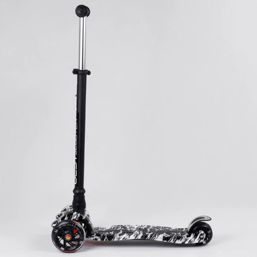Дитячий самокат Best Scooter Maxi A 25771/779-1512 Чорно-білий: Кількість коліс 3