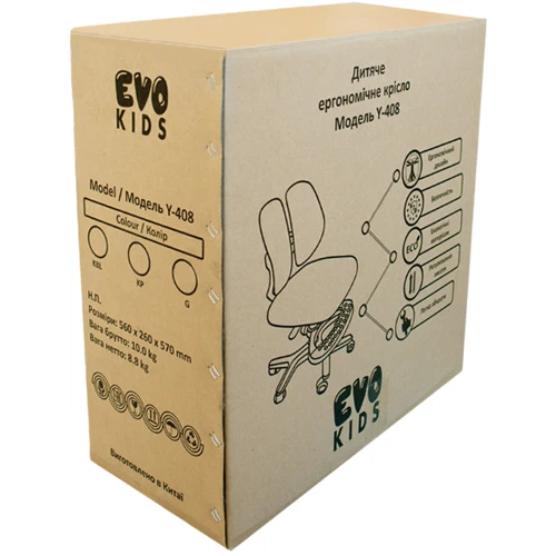 Дитяче крісло Evo-kids Mio-2 KP (Y-408 KP): Регулювання Глибини сидіння, Висоти спинки, Висоти сидіння