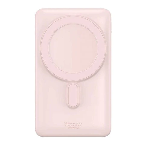 Внешний аккумулятор Baseus Magnetic Bracket Wireless 10000mAh 20W Pink (PPCX000004)