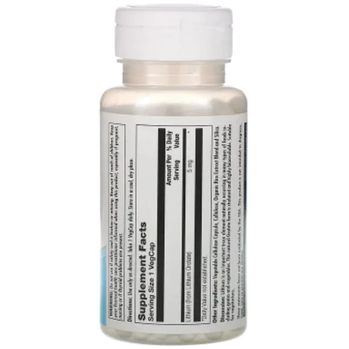 KAL Lithium Orotate 5 mg Литий 60 капсул: Форма выпуска Капсулы