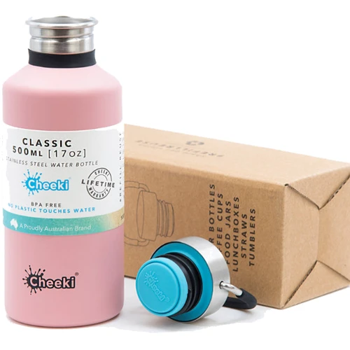 Дитяча пляшка для води Cheeki Classic Single Wall 500 мл Pink: Об'єм, мл 500
