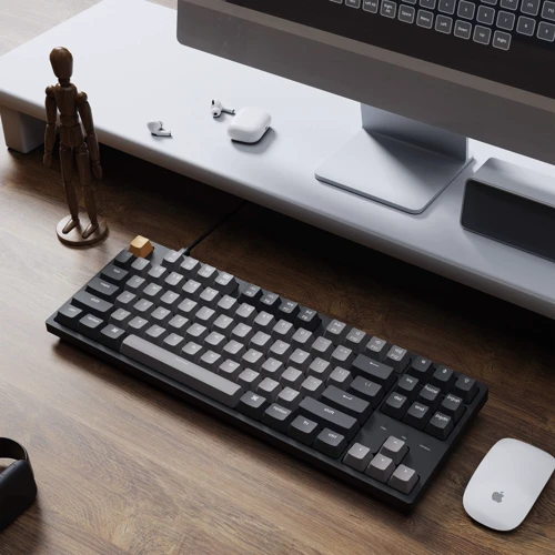 Клавиатура Keychron K1 87 keys, Gateron RED, RGB, Black (M1_KEYCHRON): Тип клавиатуры компактная