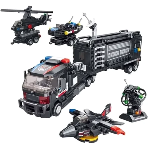Конструктор LimoToy поліцейська техніка, 5 в 1, 627 дит. (KB 5903): Виробник LimoToy
