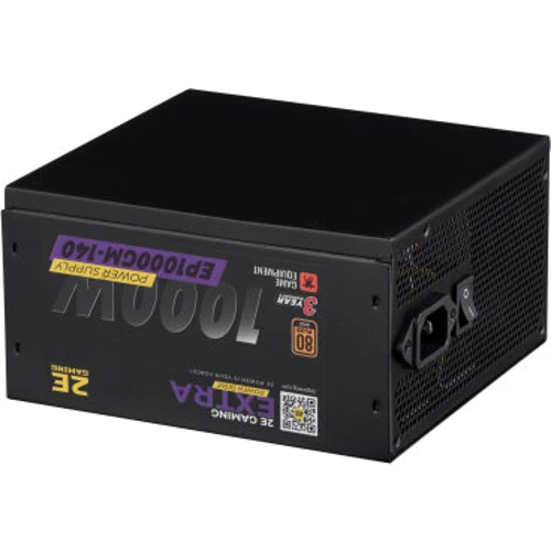 Блок питания 2E Gaming Power Supply EXTRA 1000W (2E-EP1000GM-140): КПД, % 90