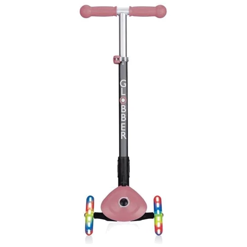 Самокат Globber Primo Foldable Lights Deep Pastel Pink (пастельно-розовый): Количество колес 3