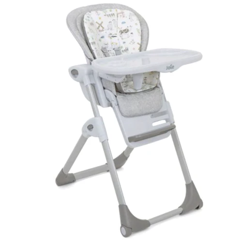 Стульчик для кормления Joie Mimzy Recline Farm Friends серый (H1013DAFMF0001): Тип классический стульчик