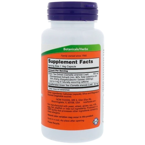 NOW Foods EGCg Green Tea Extract 400 mg 90 caps