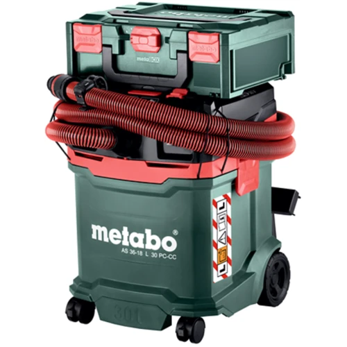 Будівельний пилосос Metabo AS 36-18 L 30 PC-CC (602073850): Максимальна сила всмоктування 140 мбар