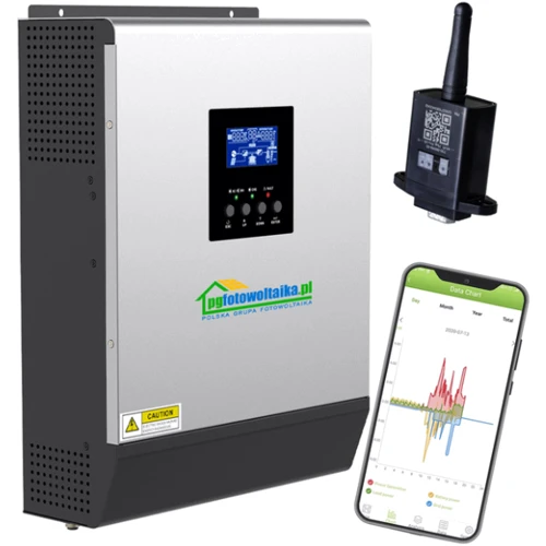 Гибридный солнечный инвертор (off-grid) PGFotowoltaika PWM3KW50A PWM 3кВт + WiFi