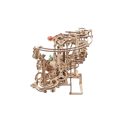 Механічний 3D пазл UGEARS Механічна модель Марбл-траса Ланцюговий витяг (70156) фото 10