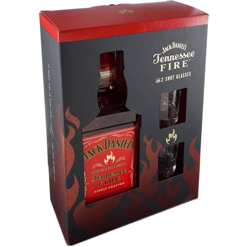 Ликер Jack Daniel's Tennessee Fire 0.7л, with 2 Shot Glasses (CCL1781806)