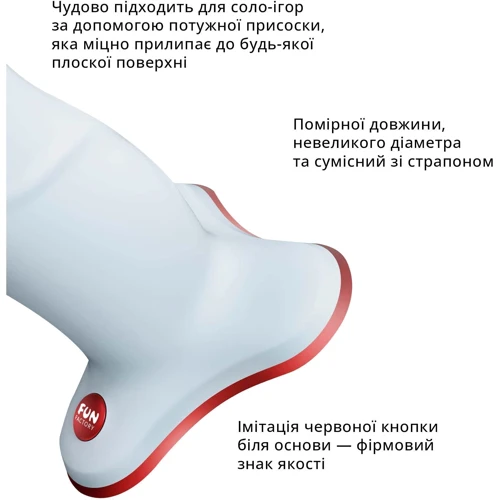 Фаллоимитатор Fun Factory THE BOSS, нежно-голубой