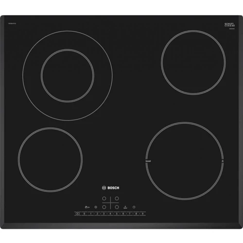Варочная поверхность электрическая Bosch PKF651FP1E: Расположение панели спереди