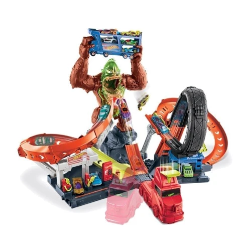 Игровой набор Нападение токсической гориллы Hot Wheels