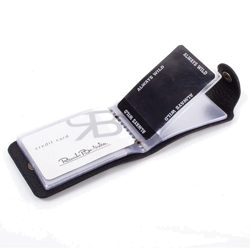 Чоловік Картхолдер DNK Leather темно-коричневий (DNK-Cards-Hcol-F): Тип Візитниці