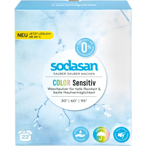 

Органический порошок-концентрат стиральный Sodasan Comfort sensitiv/Color Sensitiv 1.01 кг