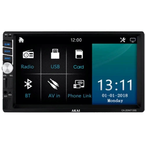 AKAI CA-2DIN7135S: Формфактор 2DIN