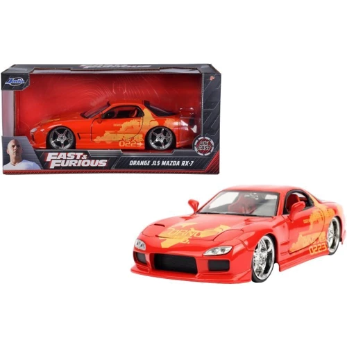 Машина металева Jada Форсаж Mazda RX-7 1993 Помаранчева 1:24 (253203059) фото 8