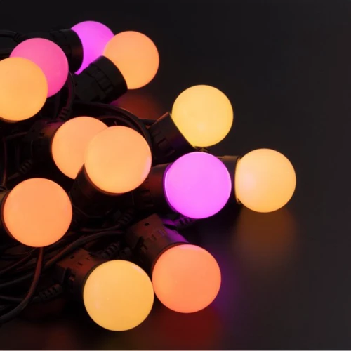 Гирлянда Smart LED Twinkly Festoon RGB 20 G45 Gen II IP44 10м кабель черный фото 8