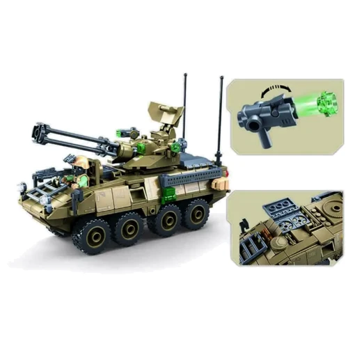 Конструктор SLUBAN Бронетранспортер 320 деталей (M38-B1258)