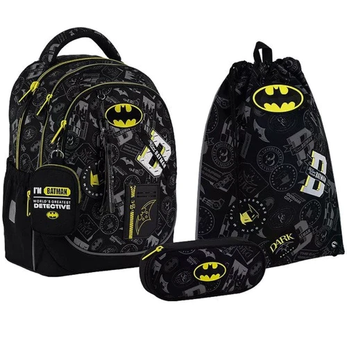 Набор Kite рюкзак + пенал + сумка для обуви 700 DC Batman (SET_DC25-700M)