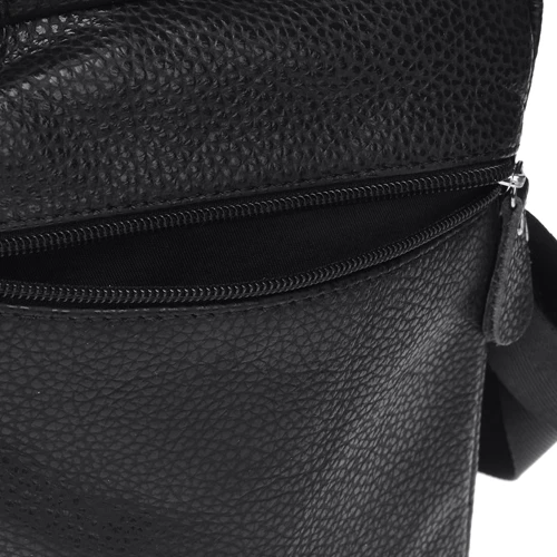 Мужская сумка через плечо Borsa Leather черная (K11025-black): Тип Сумки