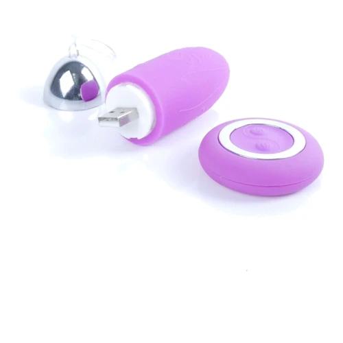 Виброяйцо с пультом ДУ - Remoted controller egg 0.3 USB Purple, BS2600109
