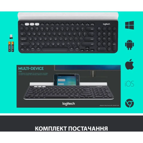 Клавіатура Logitech K780 Multi-Device Bluetooth UA (920-008042) фото 7