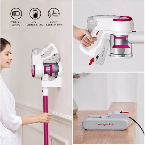 Пылесос Xiaomi JIMMY Wireless Vacuum Cleaner Fuchsia (JV53R): Мощность всасывания 125