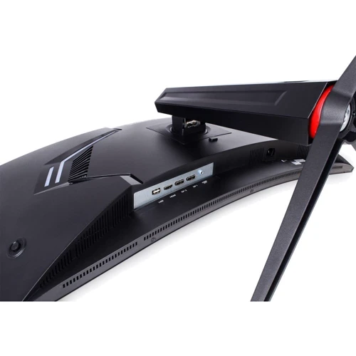 Монитор QUBE Overlord C34UQ144: Разъемы Выход на наушники, HDMI, DisplayPort