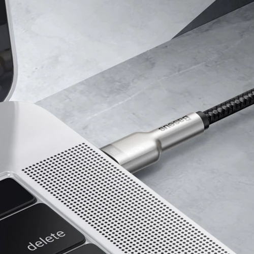 Кабель Baseus Cable USB-C to USB-C Cafule Metal 100W 1m Black (CATJK-C01) фото 7