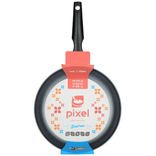 Pixel Safran 26 см (PX-1114-26): Антипригарное покрытие SILVER POWDER