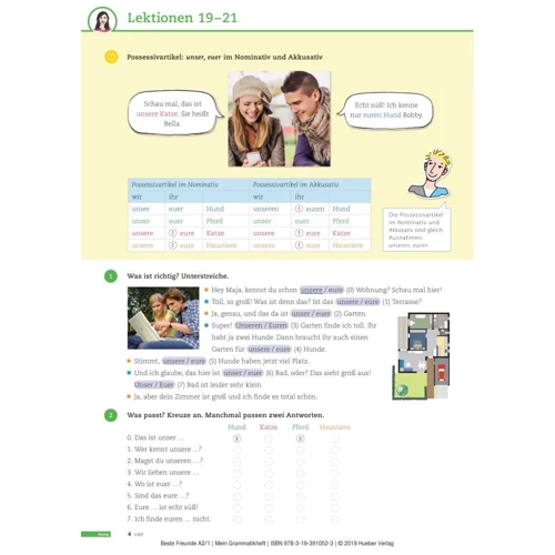 Beste Freunde A2.1: Grammatikheft: Обложка Мягкая