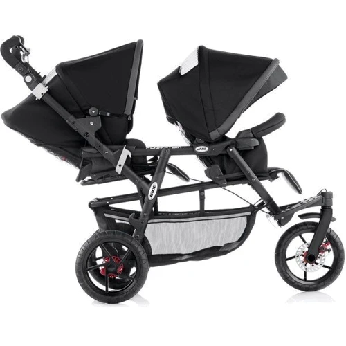 Детская прогулочная коляска для двойни Jane Powertwin pro Black (S49): Тип коляски для двойни
