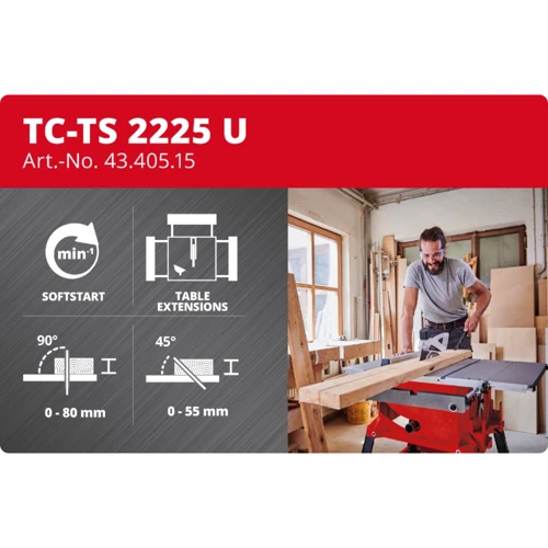 Монтажная пила дисковая Einhell TC-TS 2225 U (4340515): Тип Монтажная пила