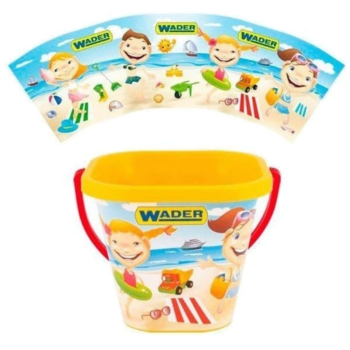 Ведро квадратное для песка, Wader, желтое (71714-1): Производитель Wader