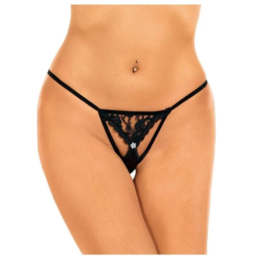 Женские стринги SoftLine String Black, S-L (2314 )
