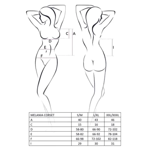 Эротический комплект Passion ORIHIME SET white XXL/XXXL
