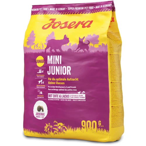 Сухой корм для щенков малых пород Josera MiniJunior с уткой и рисом 900 г (4032254745150)