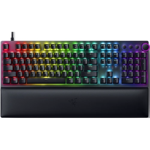 Клавіатура Razer Huntsman V2 Red Optical switch RU (RZ03-03930700-R3R1): Додатково подставка под запястья, подсветка клавиш