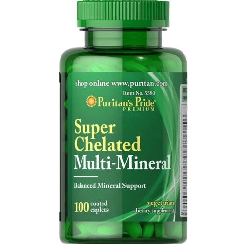Puritan's Pride Super Chelated Multi Mineral Мультиминеральный комплекс 100 веганских капсул