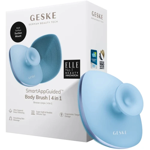 Щітка для тіла GESKE Body Brush 4в1 aquamarine
