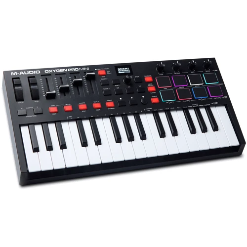 MIDI-клавиатура M-AUDIO OXYGENPROMINI: Механика Динамическая
