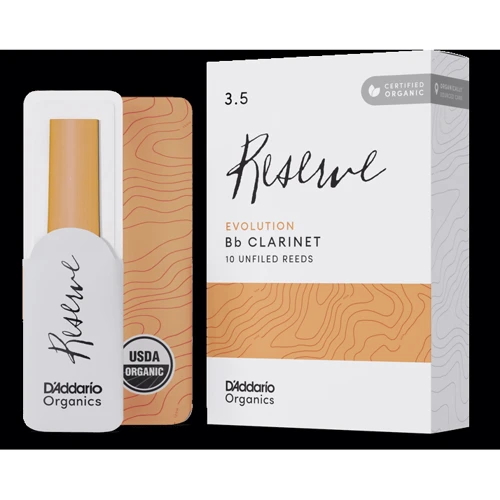 Трости для кларнета D'ADDARIO ORGANIC RESERVE EVOLUTION BB CLARINET #3.5 - 10 PACK фото 6