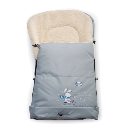 Конверт к санкам Twins Зайчик 9012-SR-10, grey: Производитель Twins