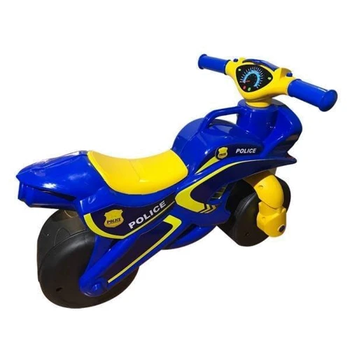 Беговел мотобайк DOLONI TOYS ПОЛИЦИЯ 0139/57 музыкальный: Цвет синий