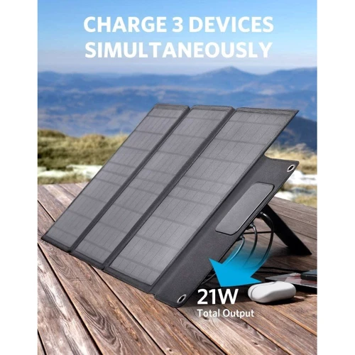 Солнечная панель Anker PowerSolar 24W 3-Port USB фото 6