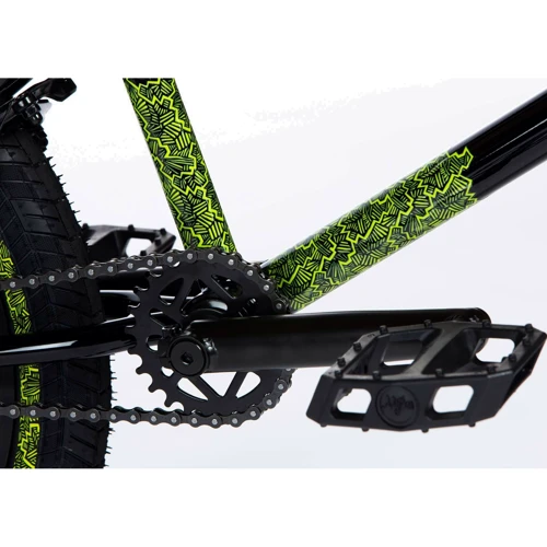 Велосипед 20" Stolen OVERLORD 2020 BLACK W/ REFLECTIVE YELLOW (SKD-96-32)